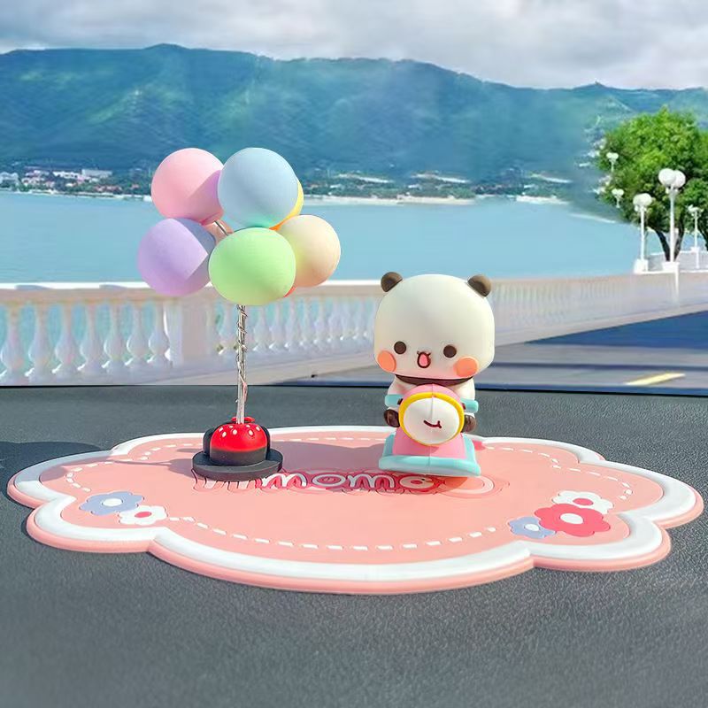 Figura de Panda Decorativa de PVC para Escritorio y Auto
