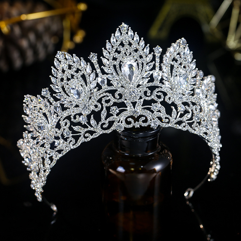 Tocado corona nupcial rhinestone corona boda hilo regalo ropa 18 años adulto regalo cumpleaños princesa accesorios para el cabello niños