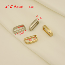 厂家直营 女士款 合金皮带头 对扣 D扣腰带扣日字扣2.5cm介指