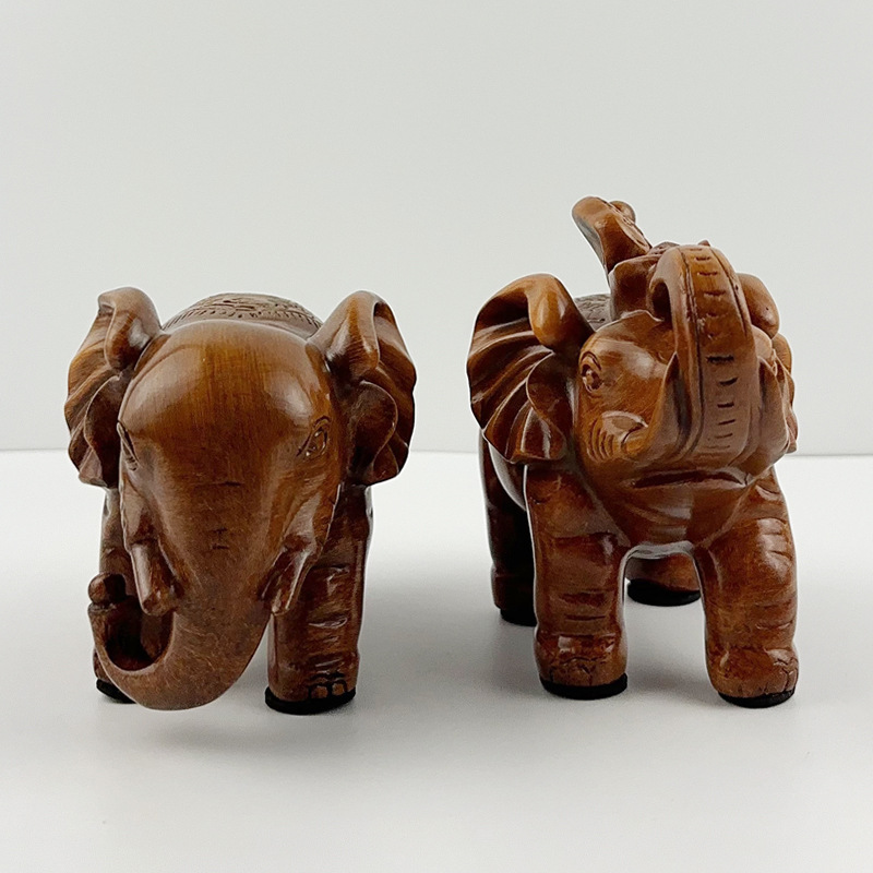중국 스타일 나무 무늬 코끼리 수지 공예품 창의적인 가정 장식 거실 현관 선물 현대적이고 단순한 장식품
