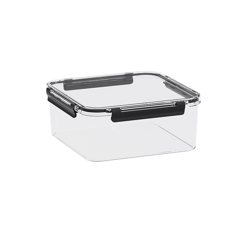 Caja de almacenamiento de refrigerador transfronterizo, caja de almacenamiento de refrigerador cuadrada de grado alimenticio, cocina para adultos, caja de sellado de carne congelada