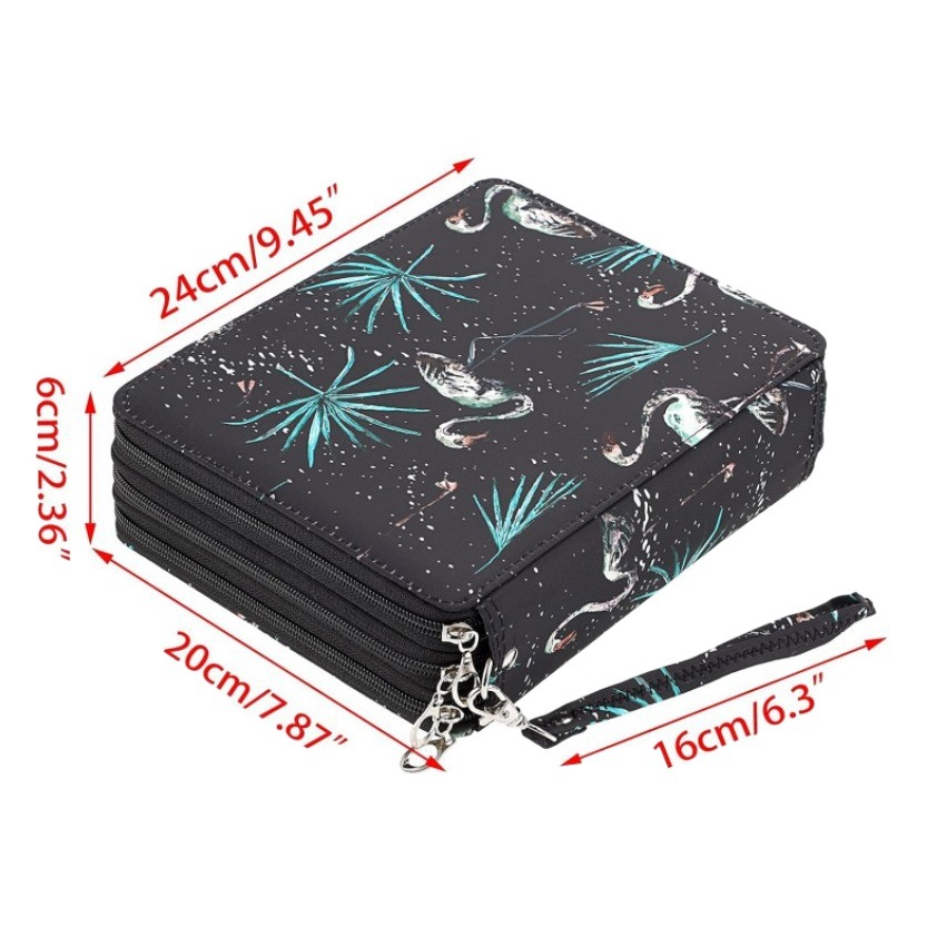 Estuche de lápices para estudiantes de gran capacidad 2024, 120 agujeros, suministros de pintura artística, bolsa de almacenamiento de lápices multifuncional