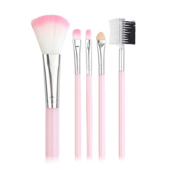 Manufacturer's new 5-piece makeup brush set pink black beginner eye shadow brush makeup brush tools wholesale