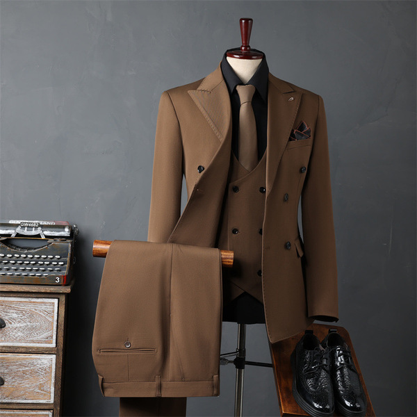 Korean men's classic suit jacket