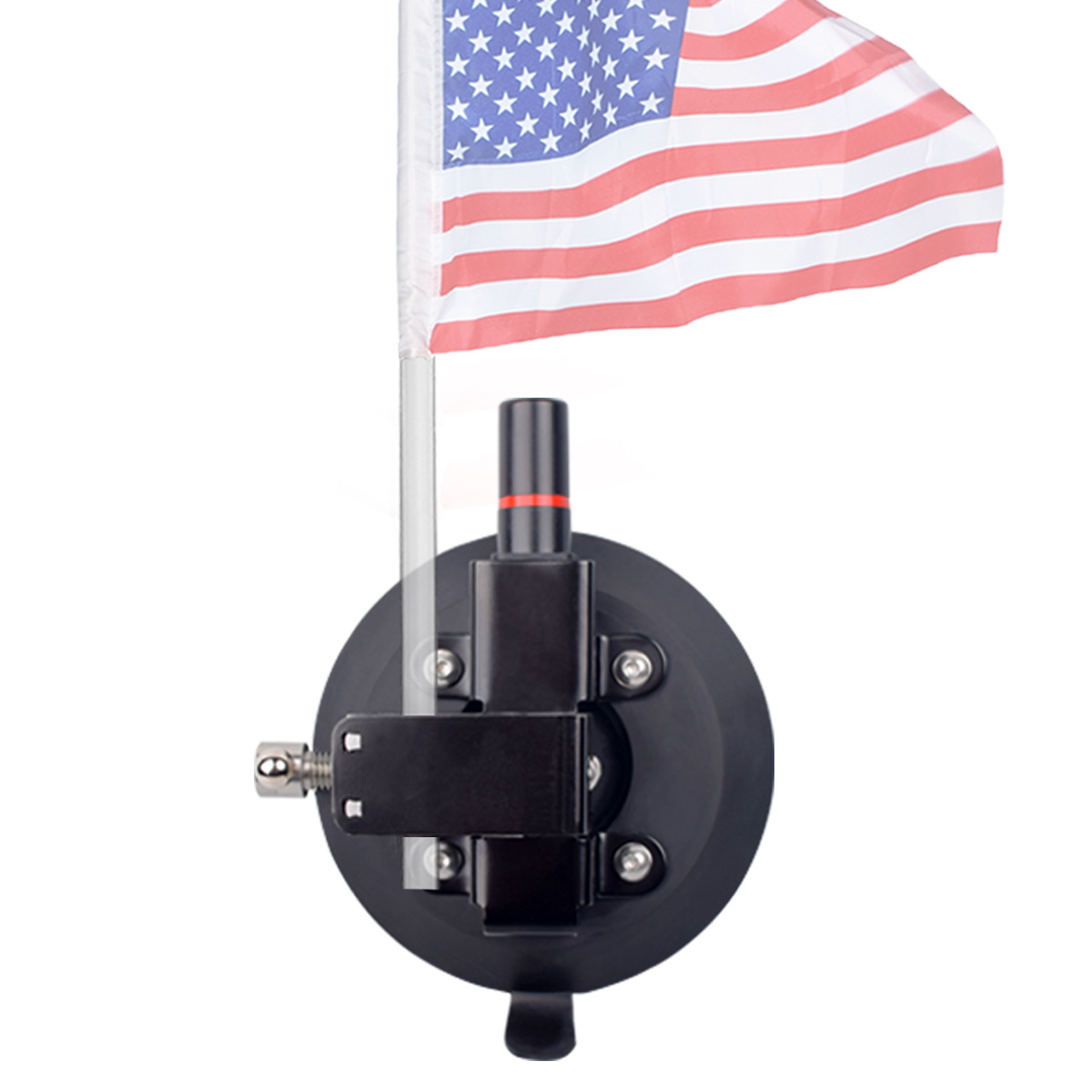 Universal Flagpole Bracket with Suction Cup Kit Suitable for All-Terrain Vehicles Utv Jeep Wrangler European and American Style