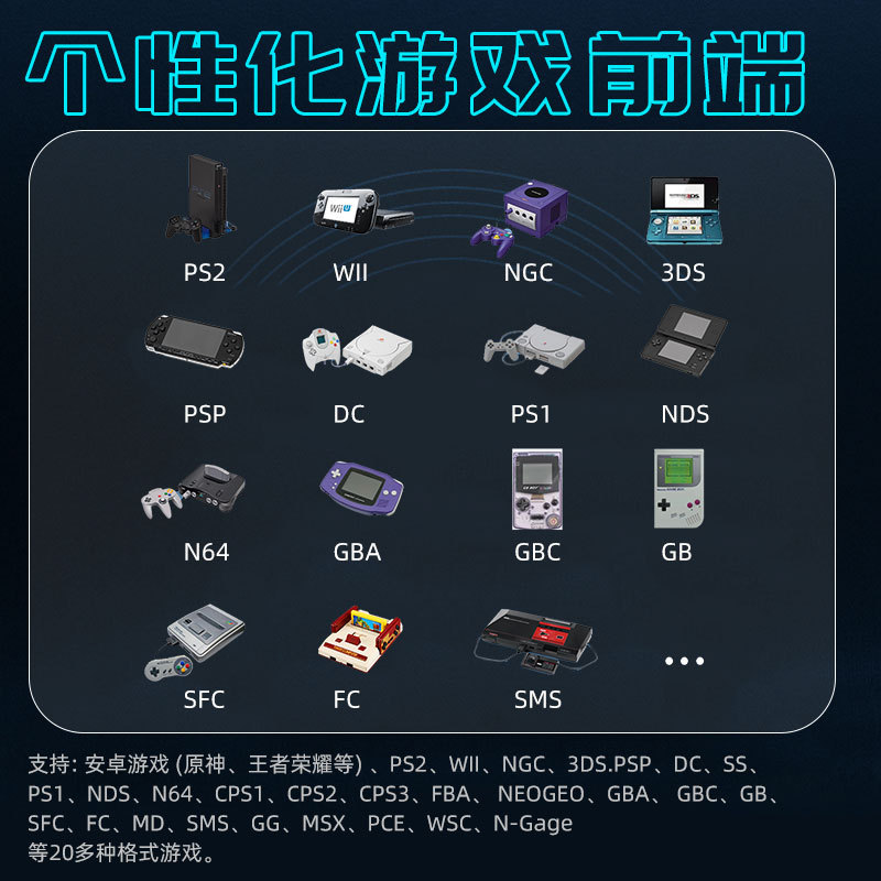 RG405M Android aleación de aluminio soporte PS2 NGC WII rey original portátil clásico máquina juego PSP