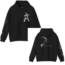 Crown of Thorns Portrait hoodie Forgive Them Father back gra