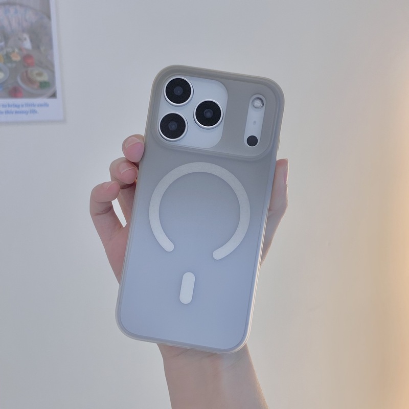 适用iPhone17渐变磁吸手机壳冰雾苹果16proMax磨砂高级感15保护套|undefined
