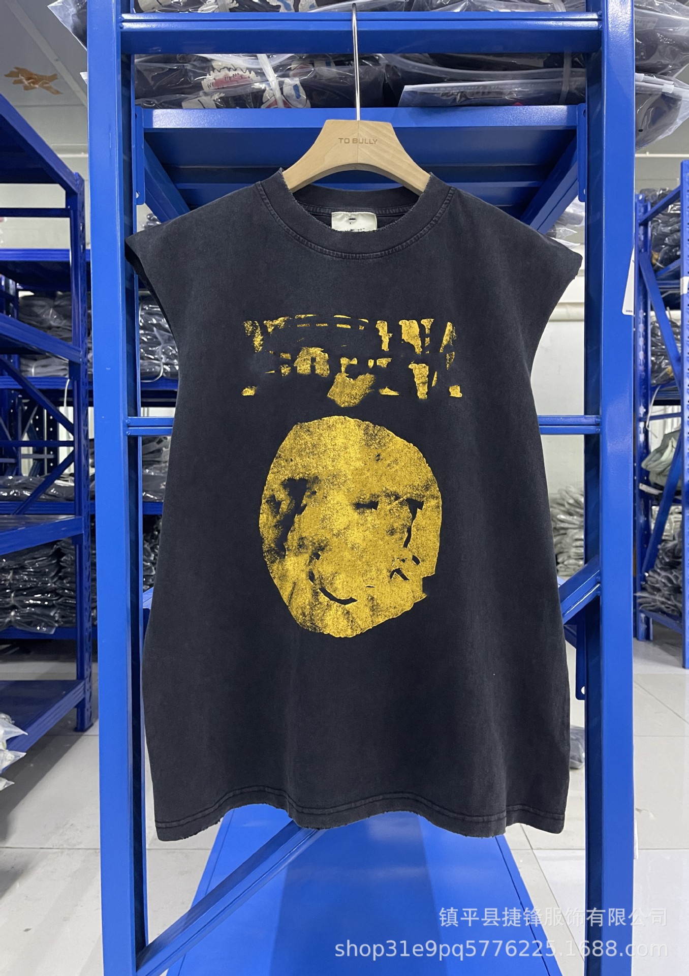 クロスボーダーの新型欧米のファッションブランドのレトロな水洗いは古い落書きをします。