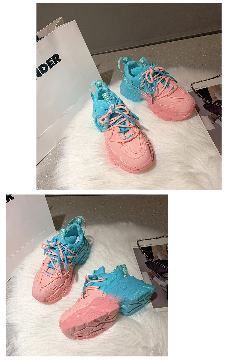 Vrouwen Chunky Sneakers Dikke Bodem Platform Vulcaniseer Schoenen Mode Ademend Casual Running Schoen Voor Vrouw Vrouwelijke