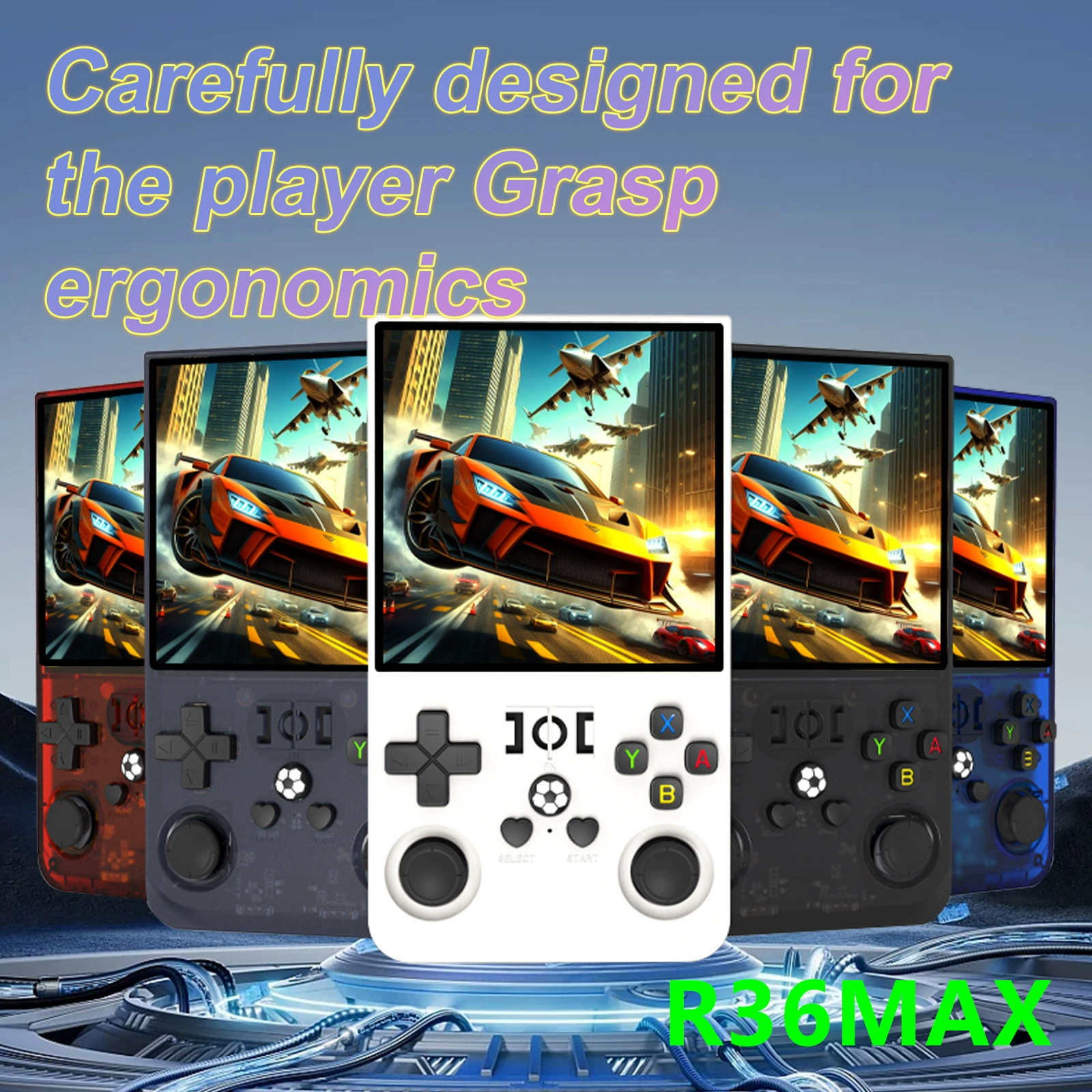 Популярная кроссборочная R36MAX портативная игровая консоль 4-дюйма HD цветной экран ретро-аркада PSP открытая платформа двойной системы портативная машина