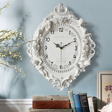 石英钟装饰钟表挂钟客厅欧式创意挂表时尚卧室挂墙家用时钟入会券