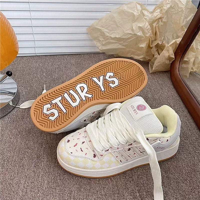 Барамин клюквенный хлебный ботинок женский прилив 2024 осень новый гонконгский стиль дикий ретро нишевые ботинки прилив