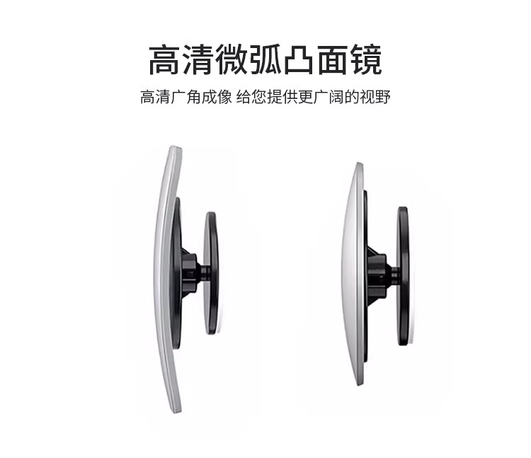Car Rear Door Opening and Exit Observation Mirror, Rearview Mirror, Interior Rearview Mirror, Blind Spot Removal Wide-Angle Mirror, Anti-Collision Reversing Mirror