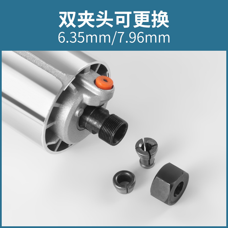 Customized cross-border delivery speed regulation edge trimming machine soft start bakelite milling slotting machine woodworking carving machine hole drilling machine full copper