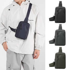 皮膜胸包男士背包 单肩胸前包 斜跨胸包防泼水通勤小背包女