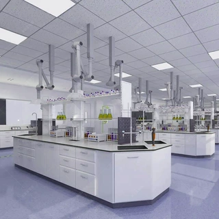 哇噢钢木实验台中央边台试验台全钢实验室工作台学校医院防静电