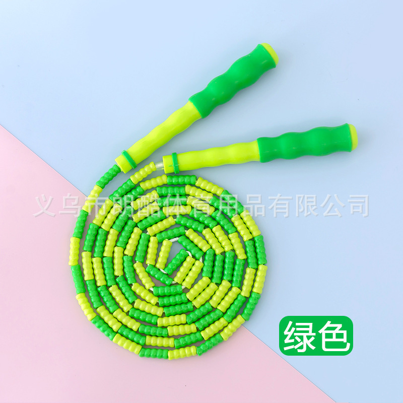 Cuerda de bambú para niños saltar al por mayor escuela primaria y secundaria jardín de infantes cuerda ajustable especial saltar principiantes niños firma cuerda saltar