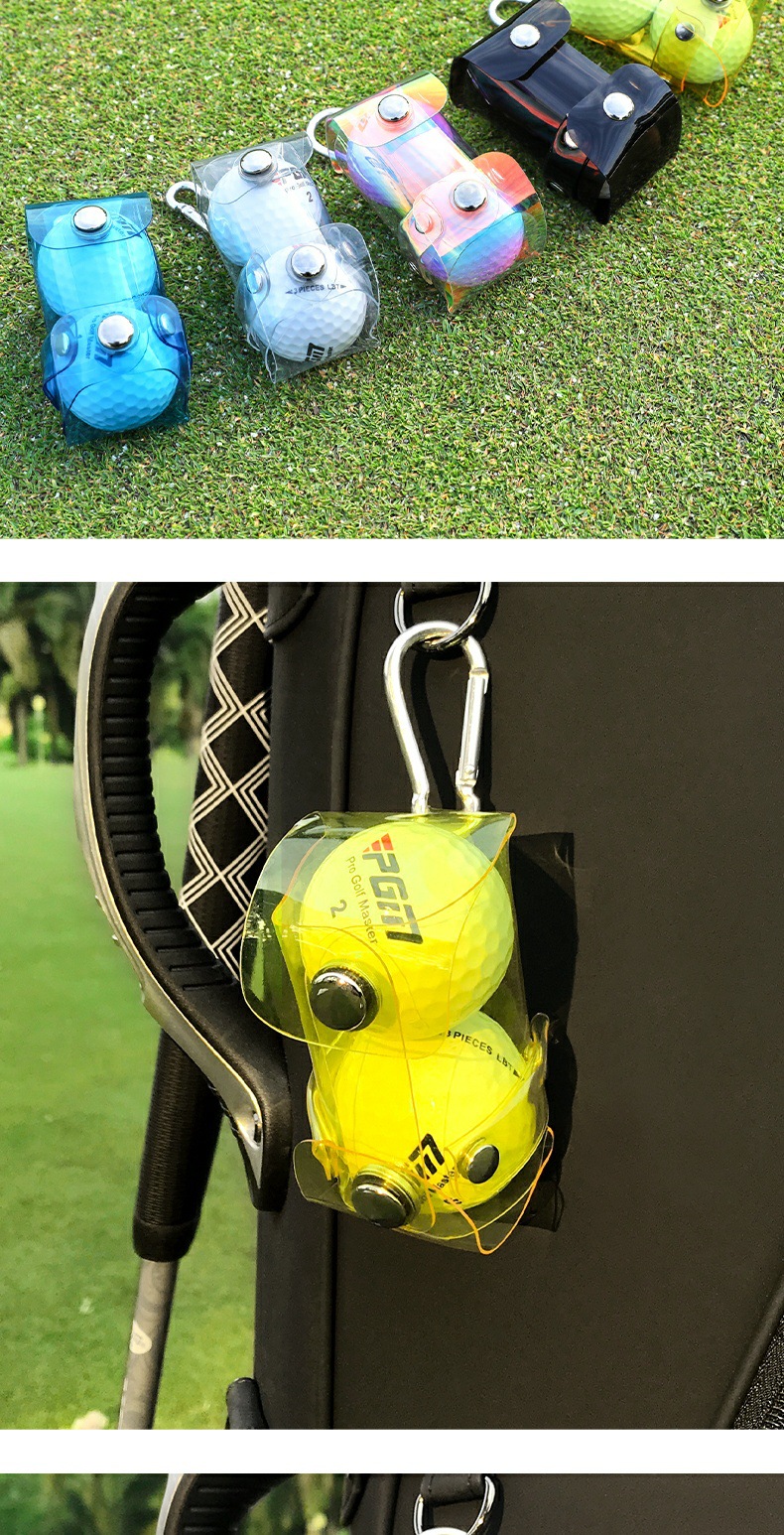 Túi đeo hông golf PGM kẹp bóng từ tính nhỏ gọn 8.5x4.5x4 cm — QJ007-Giao Hưởng, QJ007-Trong suốt, QJ007-màu đen, QJ007-màu vàng chi tiết 6