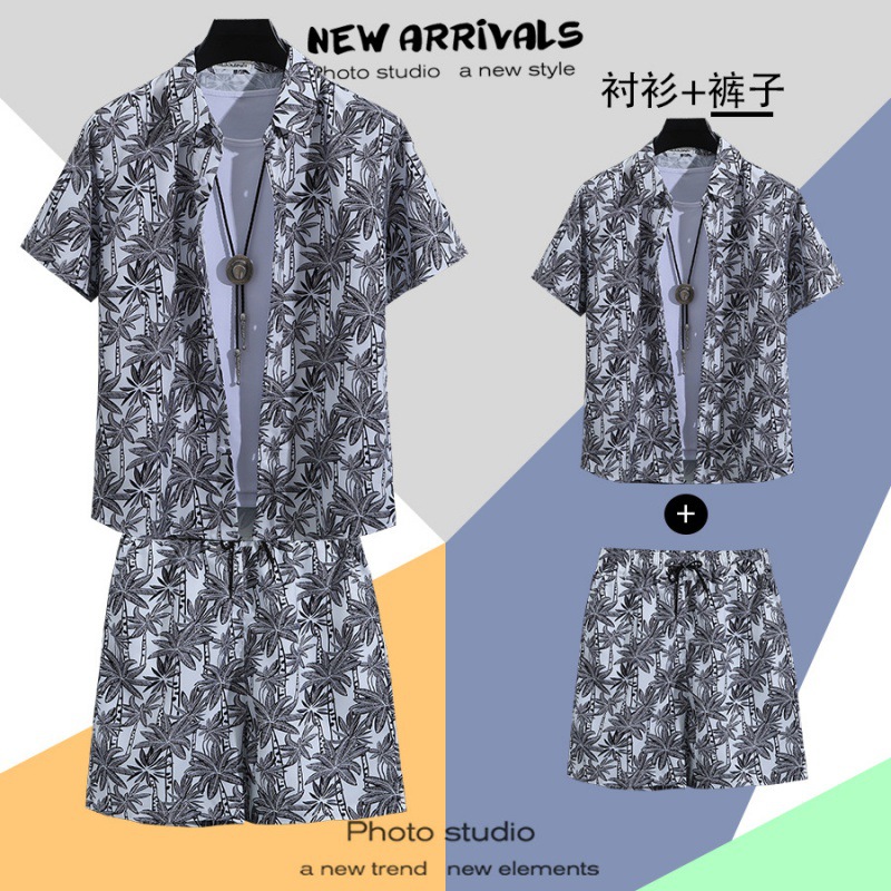 C74 그레이 [슈트] (셔츠+반바지)