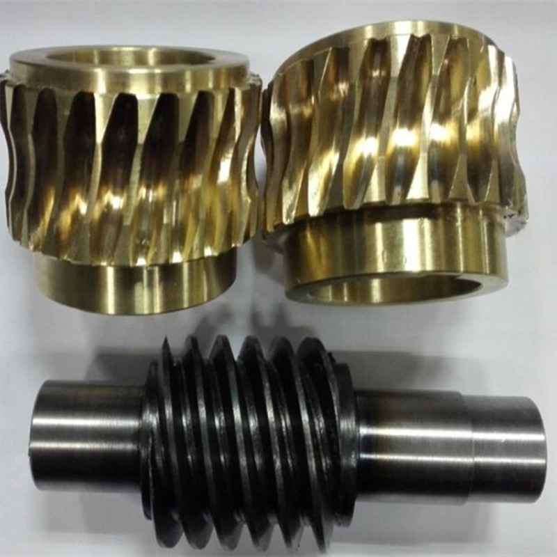 涡轮蜗杆加工  铜包铁涡轮不锈钢材质蜗杆小模数齿轮精密蜗轮蜗杆