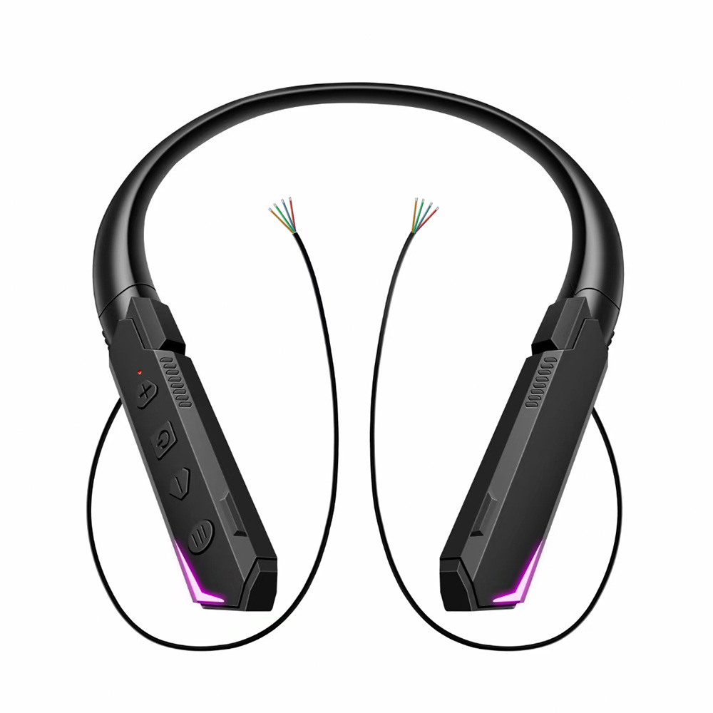 DIY-EQ-Einstellung mit Atemlicht TF-Kartenpuffer hängender Nacken Bluetooth drahtloser Stereo-Kopfhörer Zubehör Halbfertigprodukt