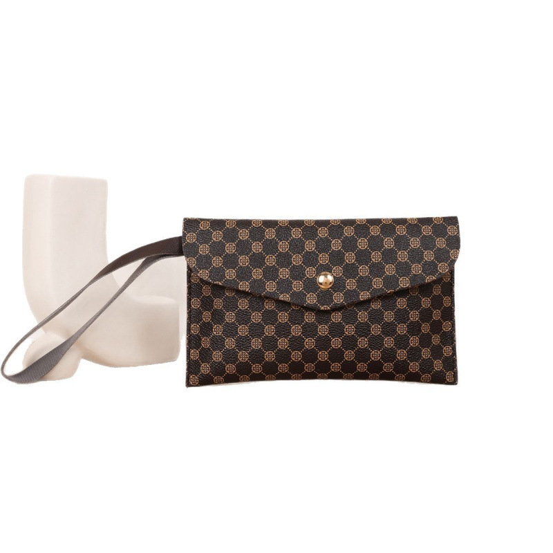 Bolso de Mano Tipo Sobre Retro de PU con Cierre Magnético para Uso Diario image 5