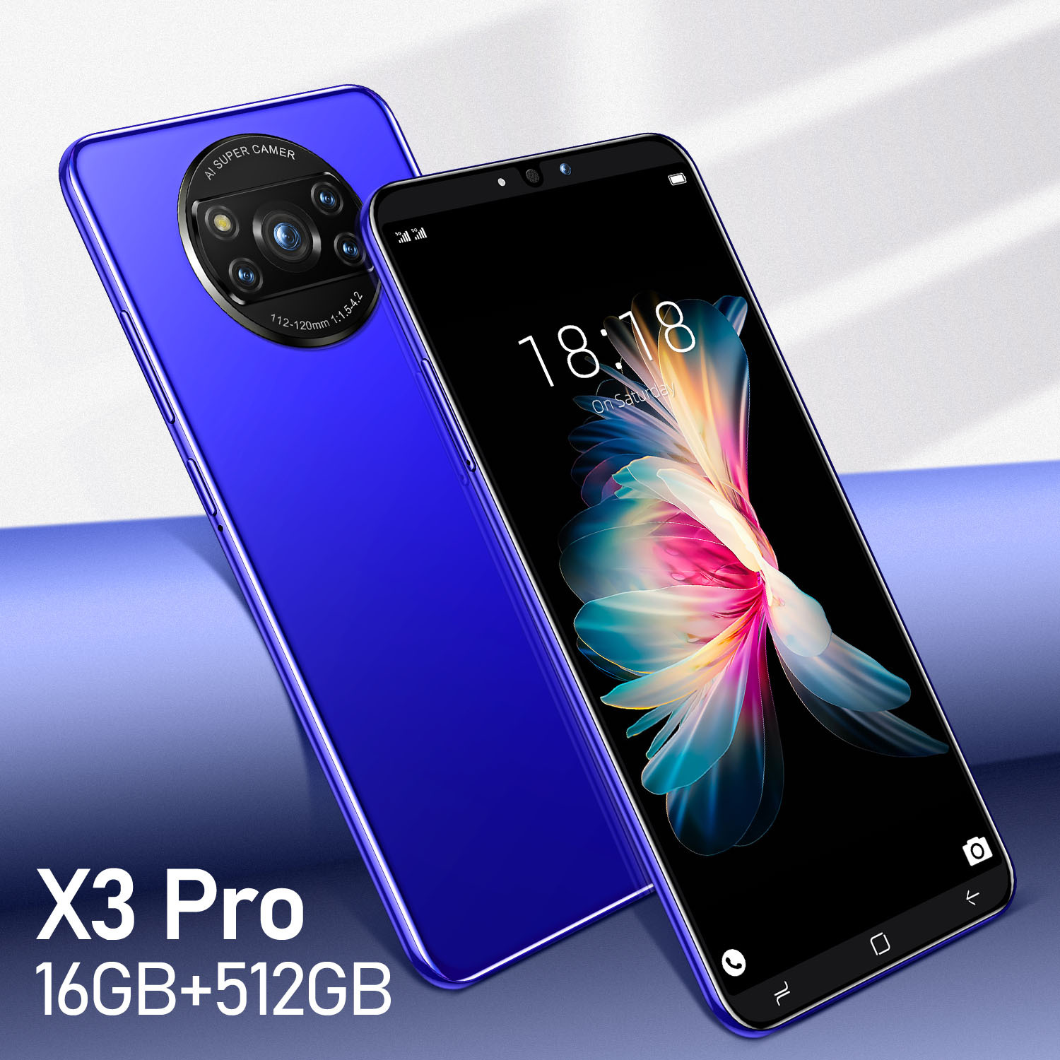 跨境手机X3 Pro安卓智能512+4手机5.8寸Lazada 虾皮东南亚跑量款