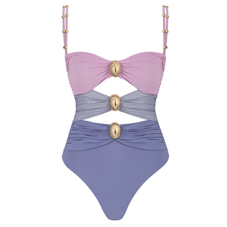 211g Weight Sleeveless Sleeve Length Nylon, Polyester Fabric Type Regular Top Length One-pieces Tops Type 1 Piece Quantity Swimming Occasion Strap Neckline Regular Fit Fit Type Color Block Pattern Women's Gender Elegant, Modern Style Style Women's Elegant Modern Style Color Block 1 Piece One Piece Swimwear 5