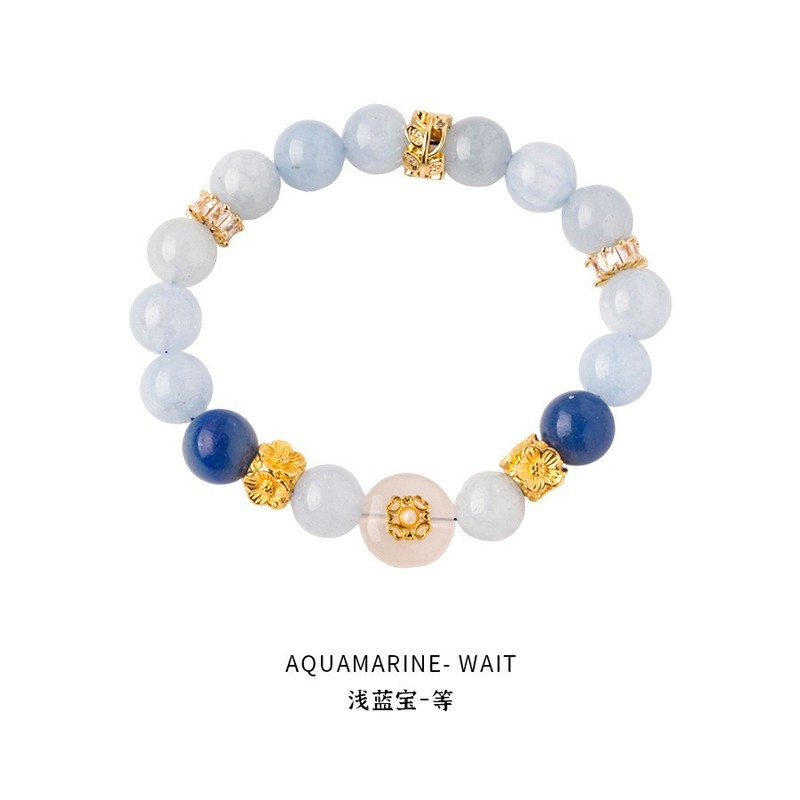 晗珞~猫眼石淡水珍珠弹力手链轻奢高级感百搭手串通勤时尚手饰女|undefined
