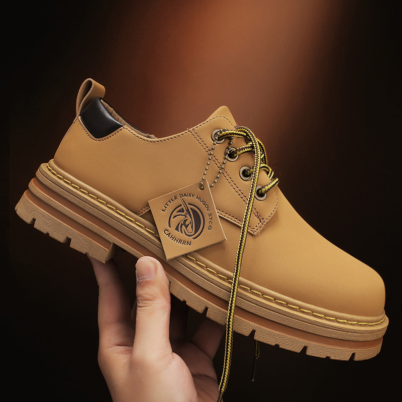 2023 Spring New Breathable Martin Boots For Men, Good Quality, Durable Work shoes, trendy low-top martin shoes_voghion.com