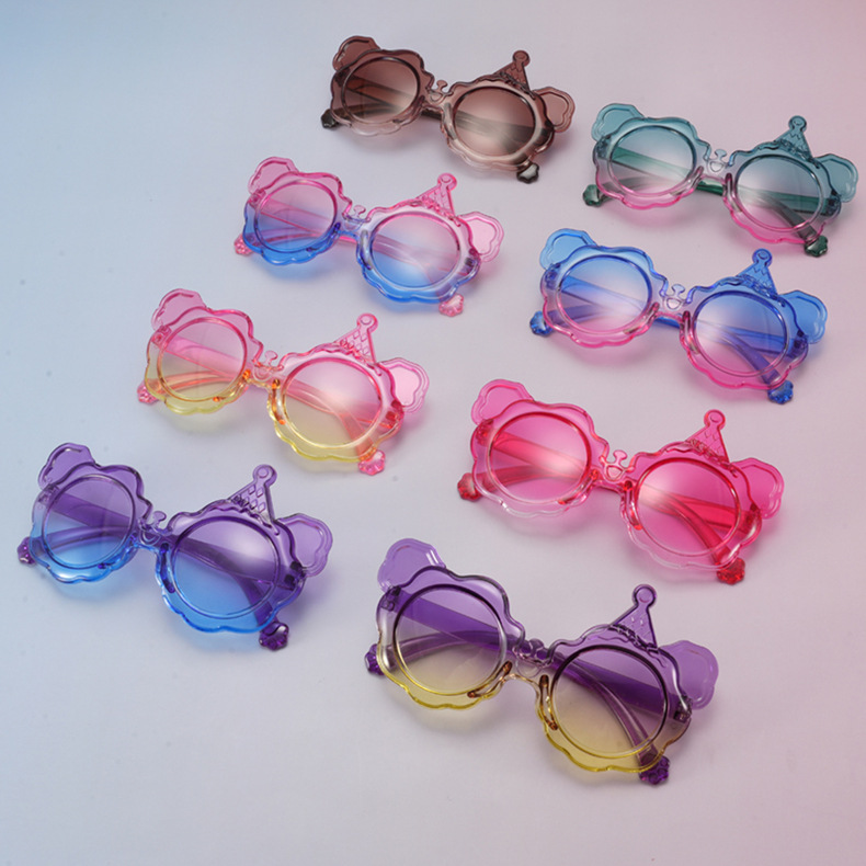 2025 nuevos lindos gafas de sol para niños PC en gafas de sol de comercio electrónico para correr gafas de protección solar UV para niños
