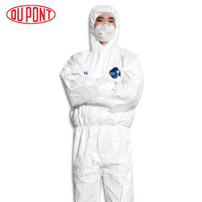 DuPont protective clothing 1422A Conjoined Cap Clean Anti-static clothing liquid Pesticide Splash Spray paint Gowns