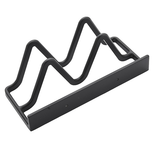 Pot lid rack wall-mounted punch-free kitchen storage rack wall double-layer chopping board shelf chopping board cutting board pot storage cabinet