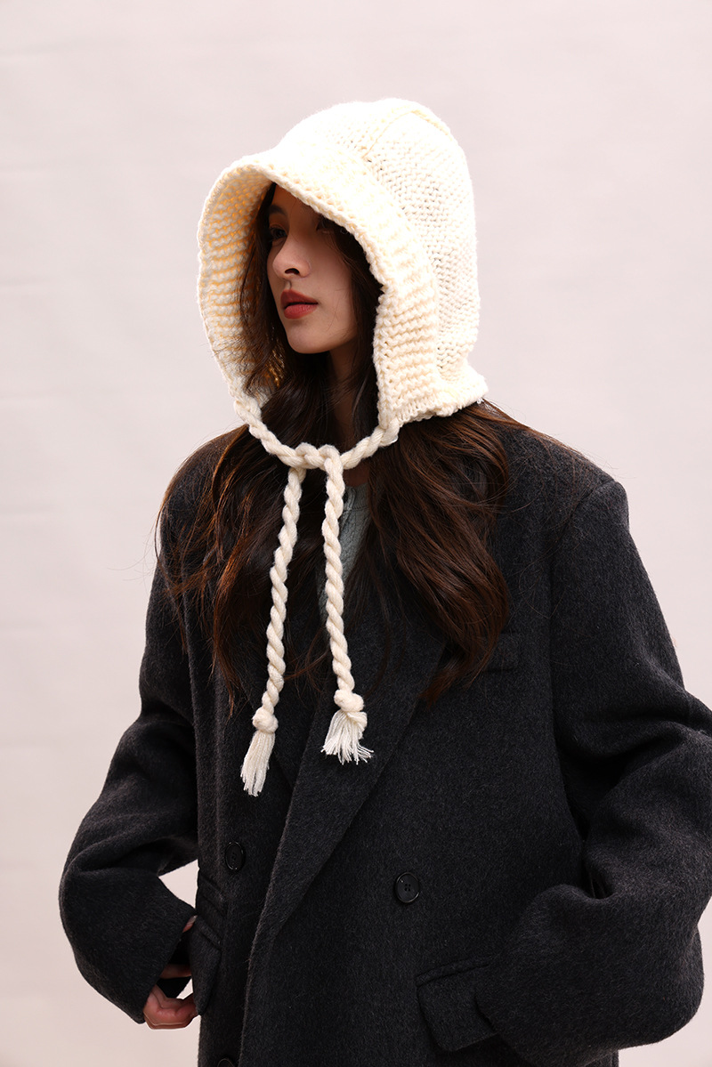 Koreanische version spitze up süße, niedlich, warm und vielseitig Rotkäppchen kinder winter gestrickte garn ohr_voghion.com