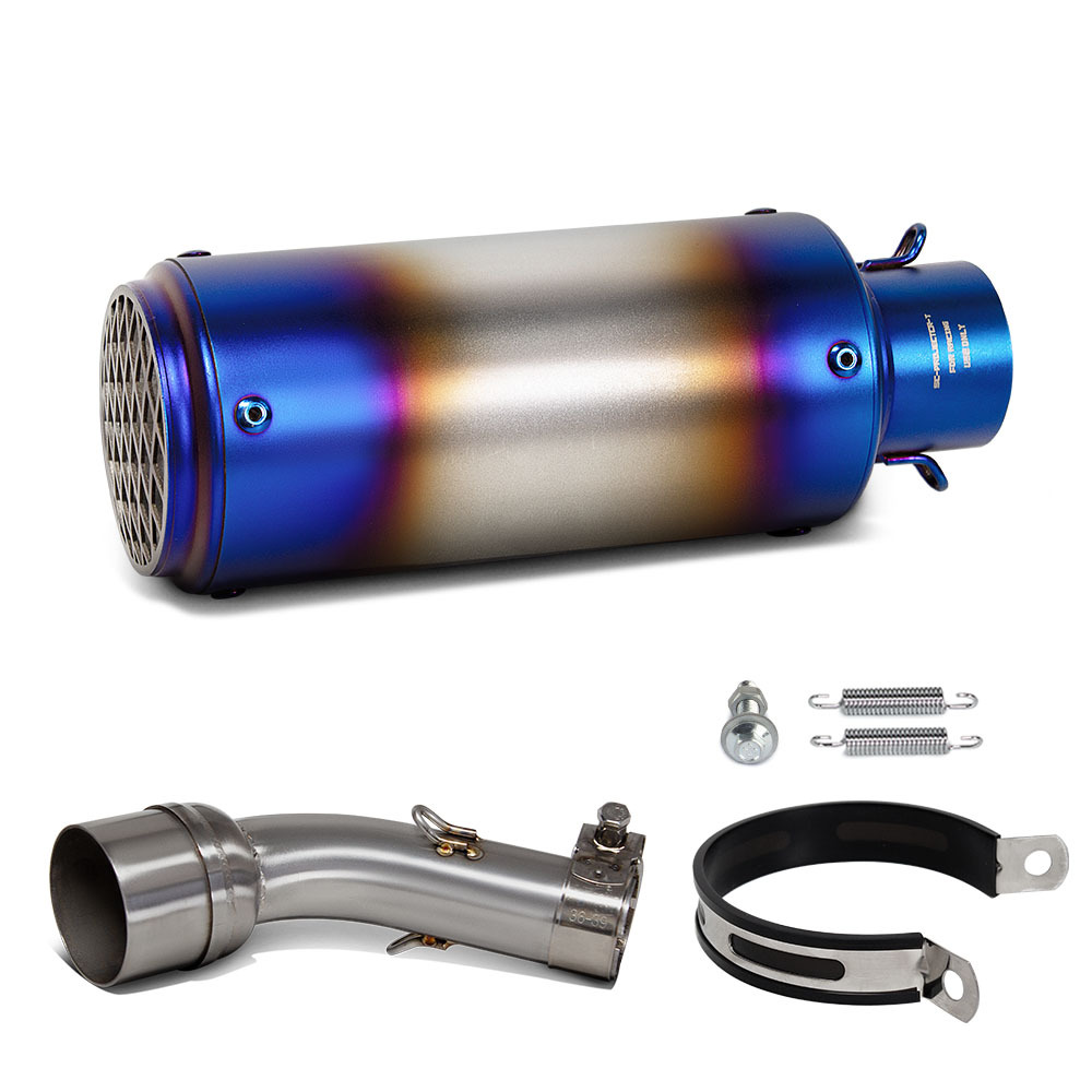 Suitable for Motorcycle Modified Exhaust Pipe R3 Stainless Steel Middle Section Sc Scorpion Barrel Tail Section 15-24 Years