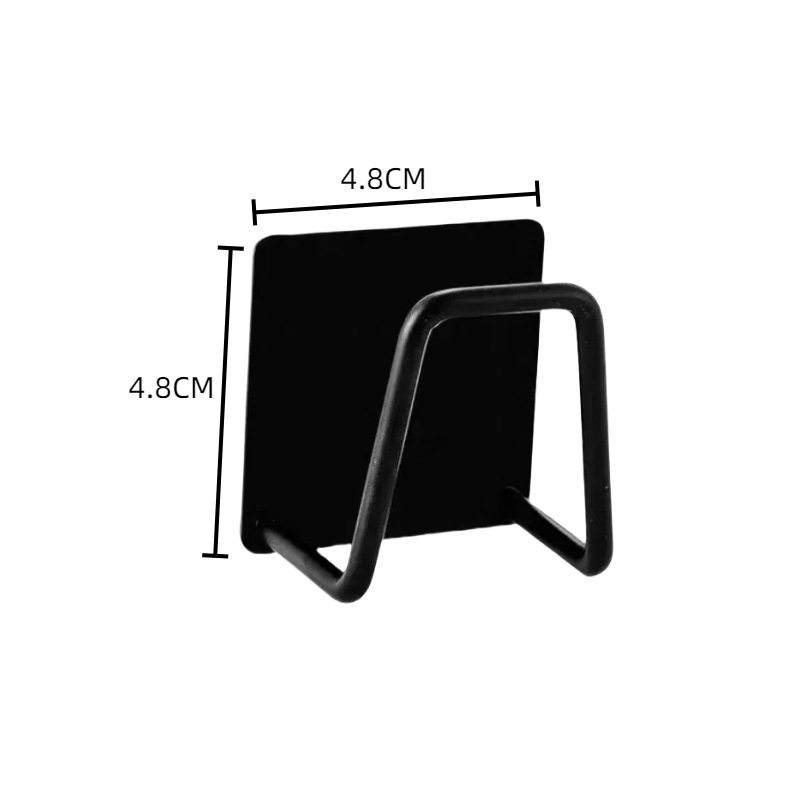 Acero inoxidable drenaje de agua marco de tabla de corte para cocina sin perforación adhesiva esponja de almacenamiento percha gancho de agua de acero