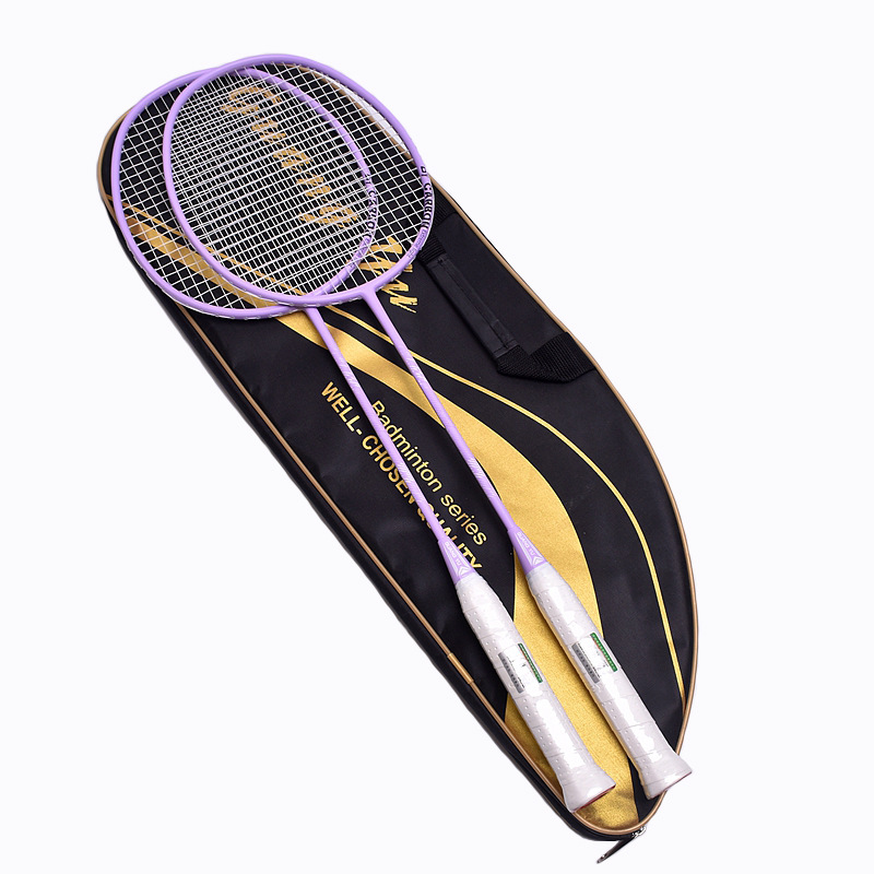 Leichtes Badminton-Schlägerset für Erwachsene (2 Schläger) der Altersklasse U4 für Freizeit und Training, Großhandel, komplett aus Carbon_voghion.com