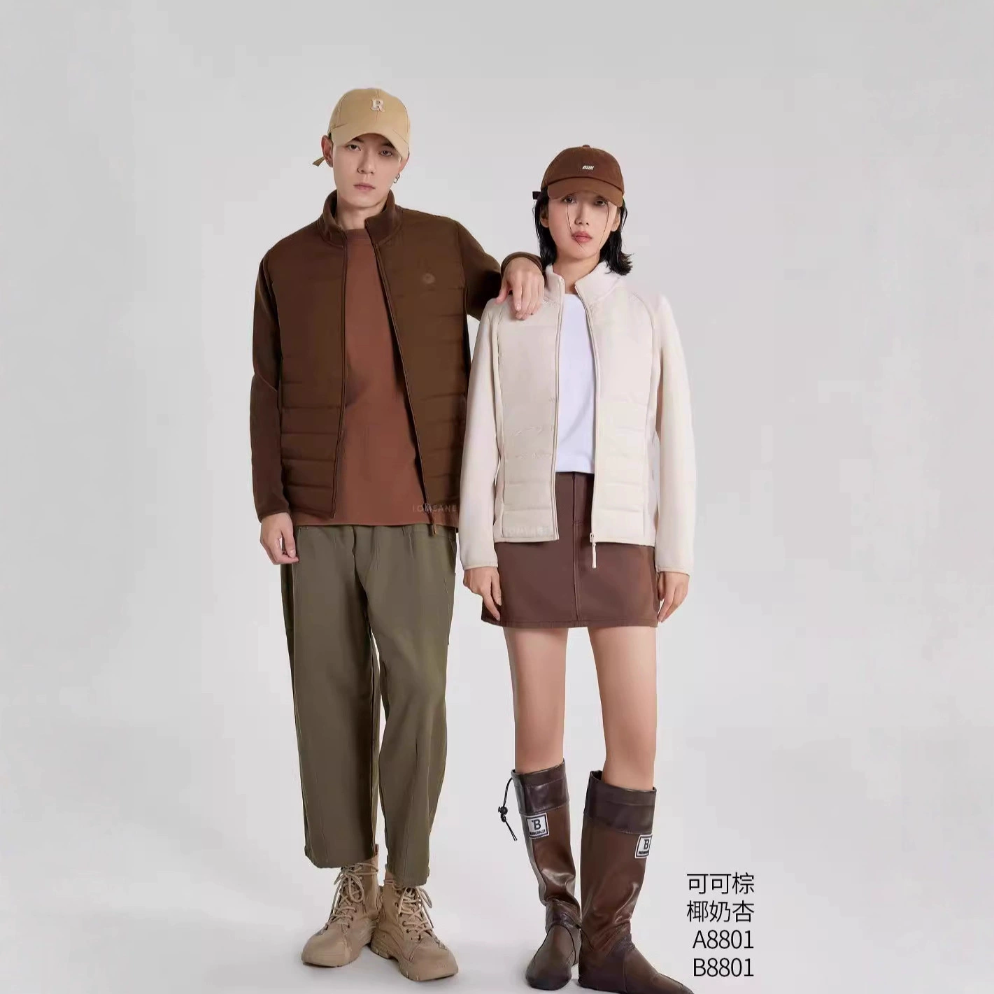 Куртка унисекс из шерсти и шелка с золотыми нашивками, осенне-зимняя, из аэровельвета, утолщенная, теплая, свободного кроя, в стиле для пар