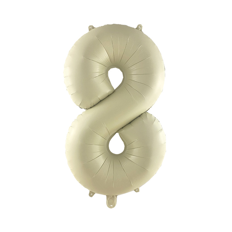 Versión americana verde digital flotante vacío globo de película de aluminio 32 pulgadas oro medio globo digital 34 pulgadas globo decoración al por mayor