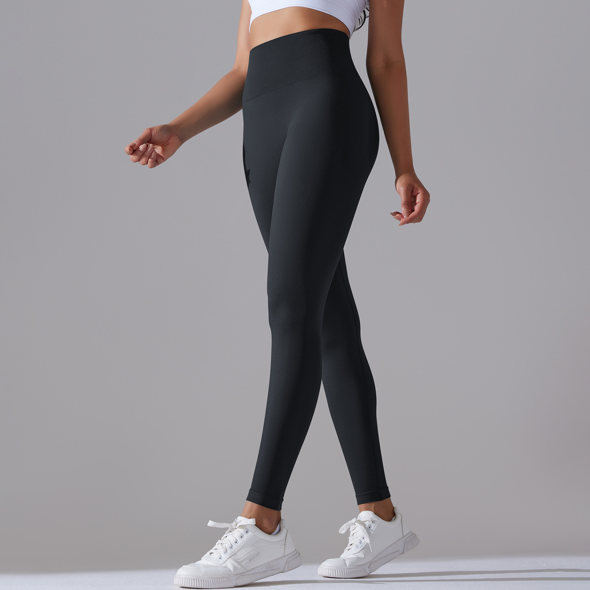 Modern Style Simple Style Solid Color Nylon Cotton Blend Active Bottoms Leggings display picture 12