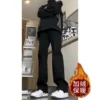 Black, fleece