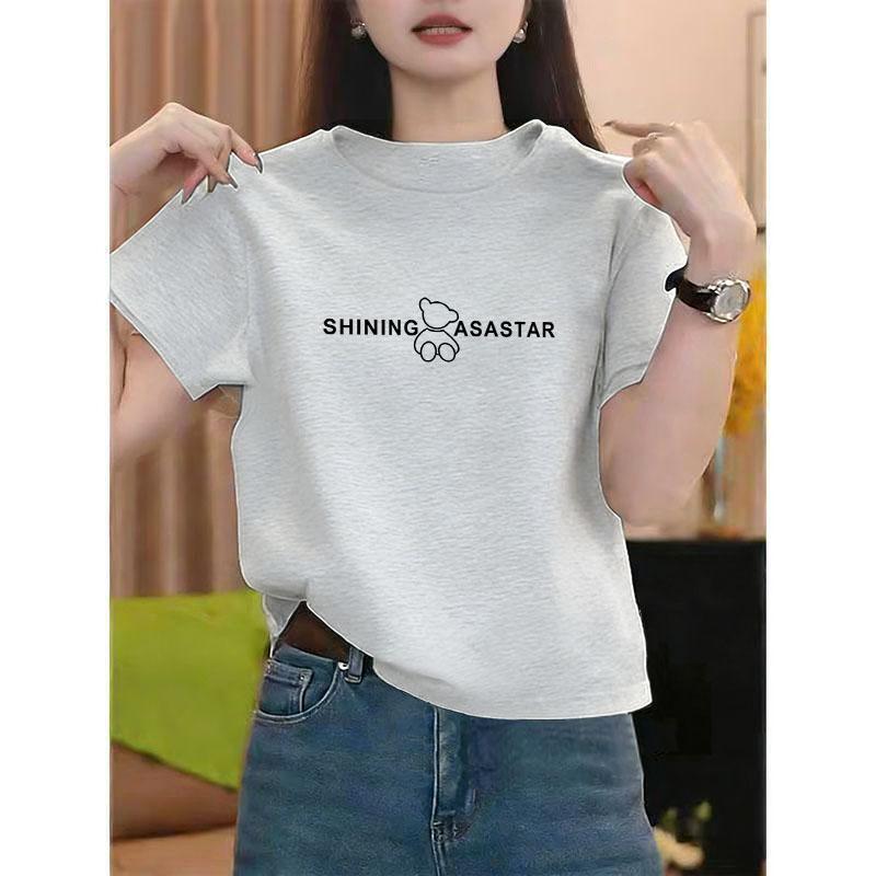 2026 Women's Short-Sleeved Top with a Stylish, Simple, Youthful, High-End Feel for Summer, Suitable for Everyday Wear 2026 Women's Short-Sleeved Top with a Stylish, Simple, Youthful, High-End Feel for Summer, Suitable for Everyday Wear