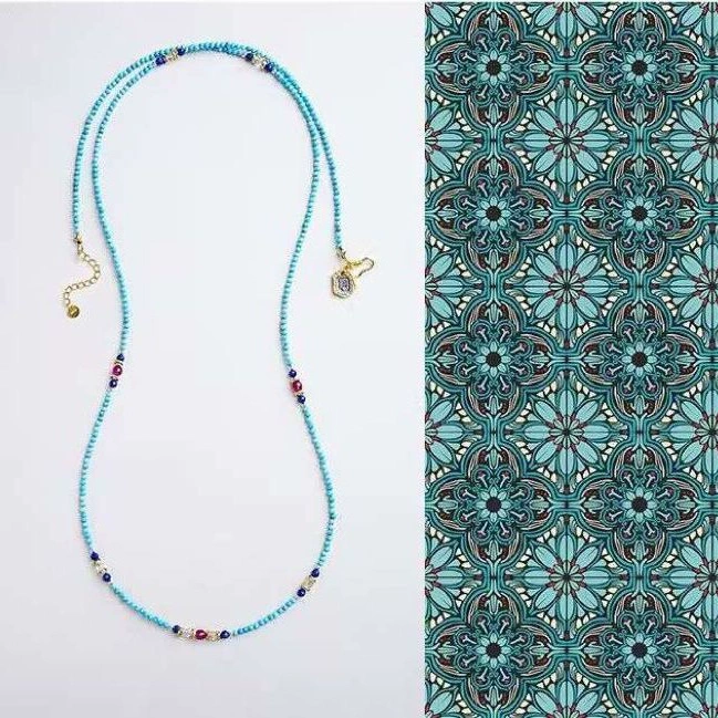 Натуральный сырой бирюзовый маленький рисовый жемчуг