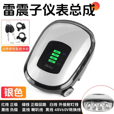 Other Electric Vehicle Accessories — display horn meter lamp holder - lei-zhenzi-48-60v-instrument-lamp-silver