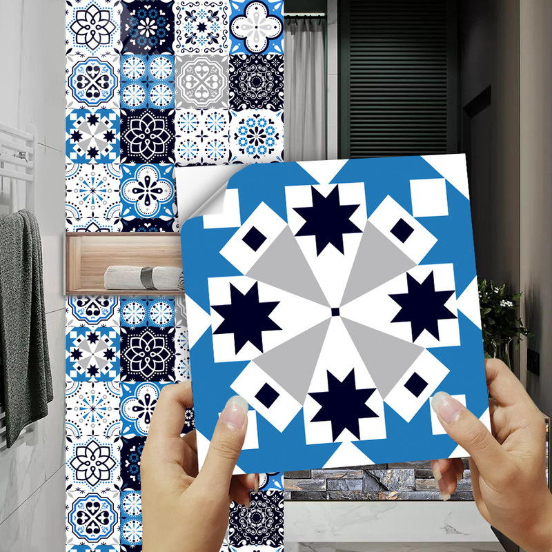 Amazon Supply Surface Bright Film Tile Sticker Kitchen Backsplash Bathroom Renovation Decoration Waterproof and Oil-proof Wall Sticker Amazon Supply Surface Bright Film Tile Sticker Kitchen Backsplash Bathroom Renovation Decoration Waterproof and Oil-proof Wall Sticker