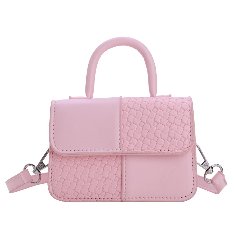 Bolsa de hombro de color sólido coreana para niños y niñas, bolsas de mano para niños, nuevos mini bolsos de comercio exterior para niños