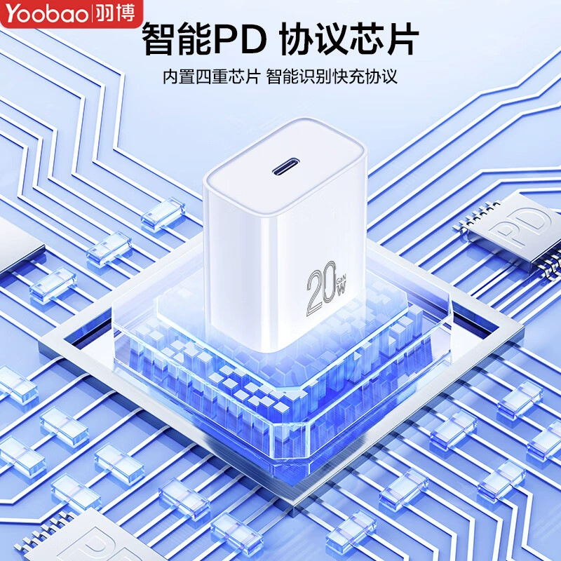 Yubo-P062 /P061 Nitrogen Moisturizing 镓 Fast charger PD30W /PD20W charging head adapter set