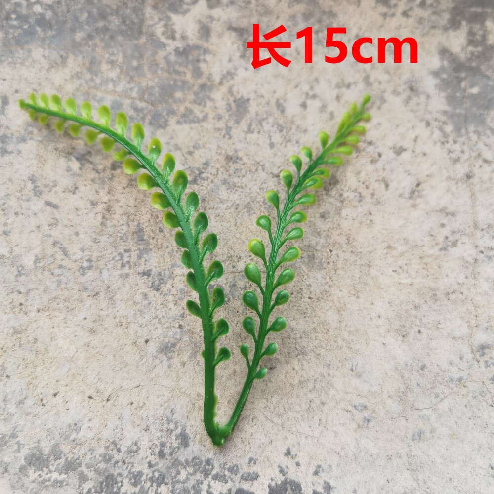 Imitación de hojas verdes hierba de agua hoja persa decoración de flores de boda pared flor de pecho accesorios de muñeca flores diy accesorios hechos a mano