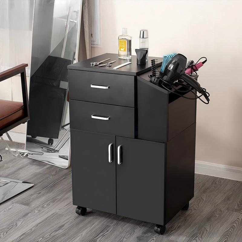 Barbería de corte rápido transfronterizo gabinete de herramientas mesa de instrumentos cajas de almacenamiento multifuncionales barbería salón de belleza carro pequeño